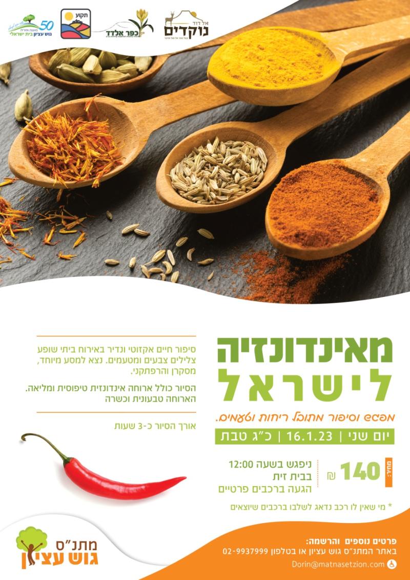סיור מאינדונזיה לישראל